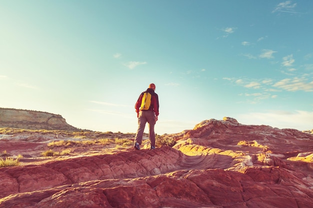 Caminata en las montañas de Utah