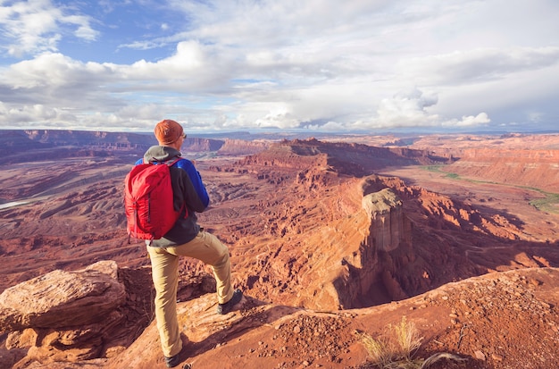 Caminata en las montañas de Utah