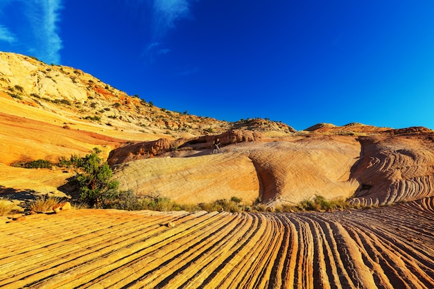 Caminata en las montañas de Utah