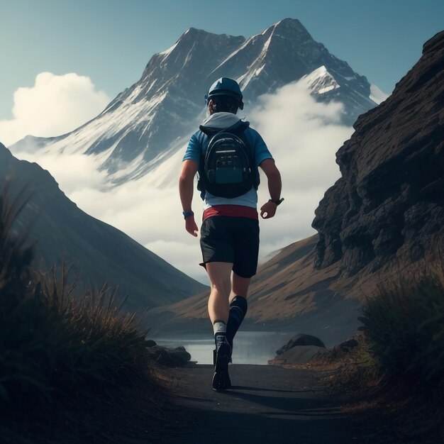 caminata motivacional por parte de un humano