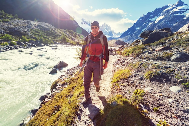 Caminata en la patagonia