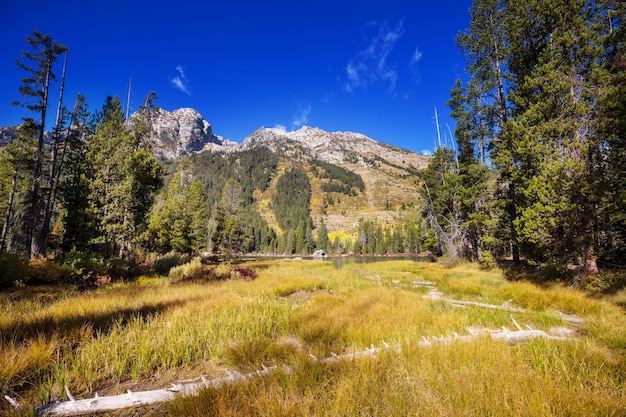 Caminata en Wind River Range en Wyoming, Estados Unidos. Otoño.