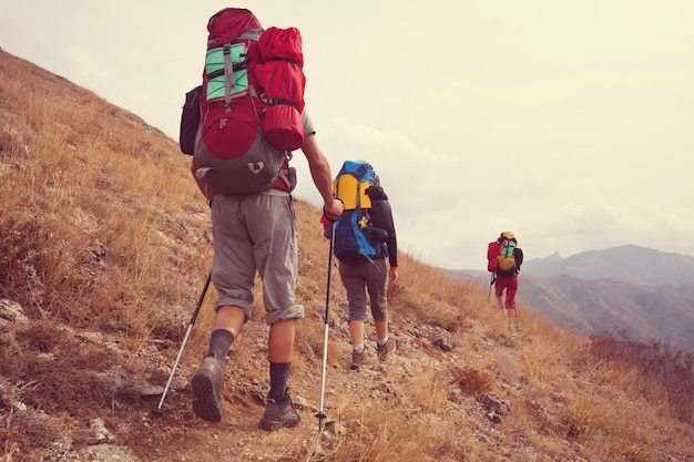 En una caminata