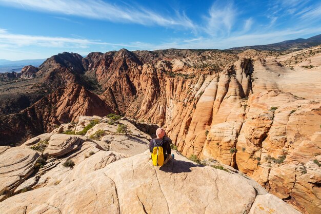 Caminhada nas montanhas de Utah