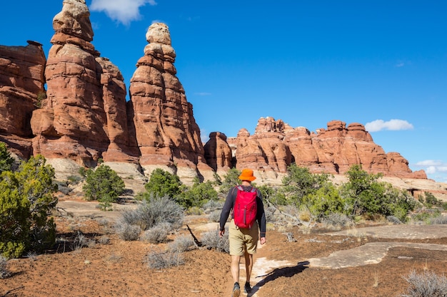 Caminhada nas montanhas de Utah