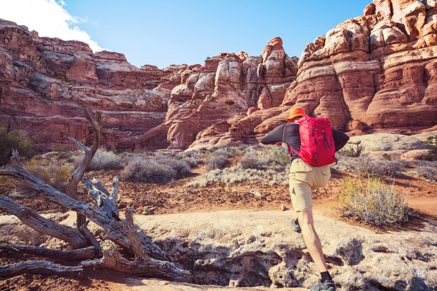 Caminhada nas montanhas de Utah