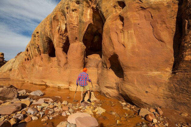 Caminhada nas montanhas de Utah