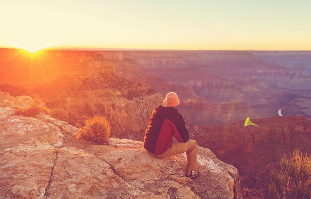 Caminhada no Parque Nacional do Grand Canyon