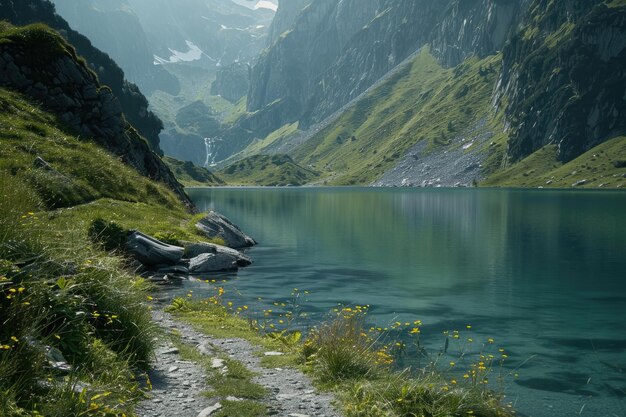 Caminhada panorâmica entre Berliner e Greizer HA 14tte em Zillertal, Áustria