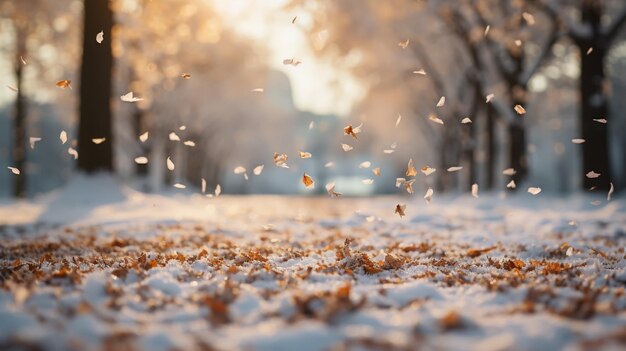 Foto caminhando na neve.