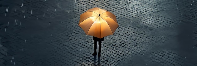 Caminhando sob a chuva gerada pela IA