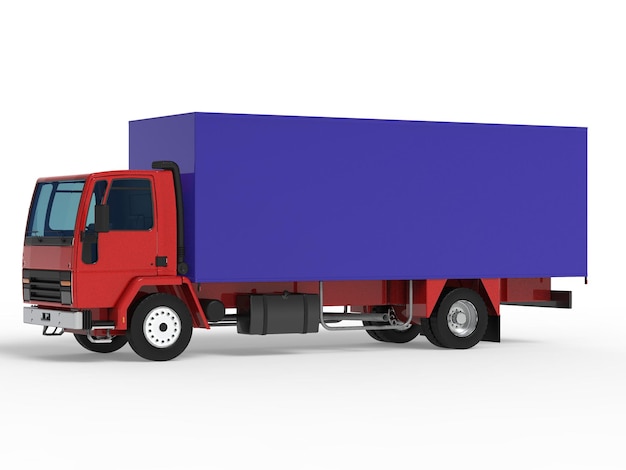 Caminhão de carga Caminhão de entrega ilustração 3d isolada