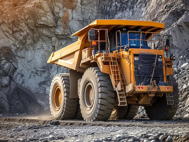 Caminhão pesado em mineração