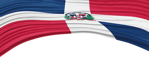 Caminho de corte da bandeira nacional da República Dominicana