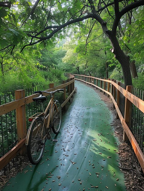 Caminho urbano amigável para bicicletas promove o trânsito verde no negócio de defesa da bicicleta e mobilidade urbana