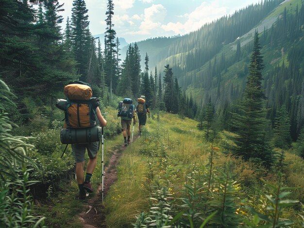 Caminhos de viagem de mochila menos viajados espírito de aventura