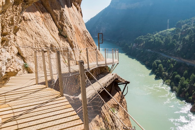 Foto 'el caminito del rey' king's little path sendero más peligroso del mundo reabrió en mayo de 2015 ardales málaga españa