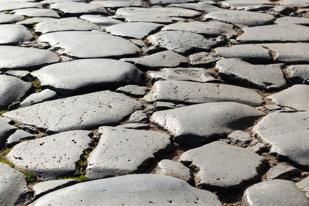 Camino antiguo en Roman Forum en Roma