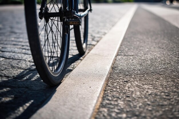 Foto camino para bicicletas en la ciudad