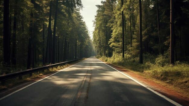 Foto camino en el bosque