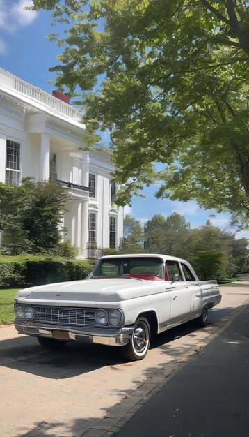 Foto el camino a una casa blanca