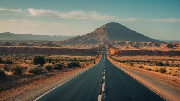 Camino del desierto por la fortaleza marroquí