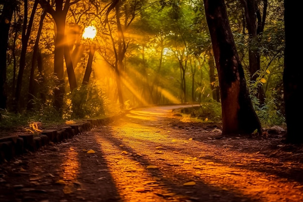 Foto el camino de los justos es como el sol de la mañana que brilla cada vez más hasta que hai generó