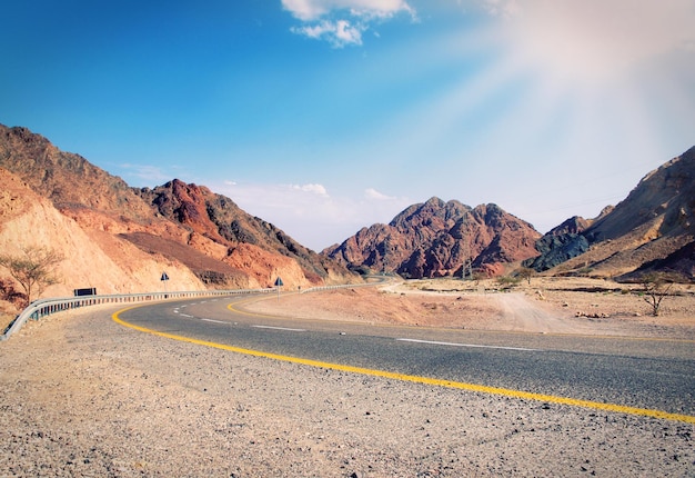 camino de montaña en Israel