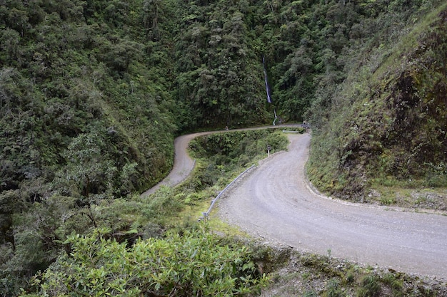 Camino de la muerte Camino de la Muerte Yungas Carretera Norte entre La Paz y Coroico Bolivia