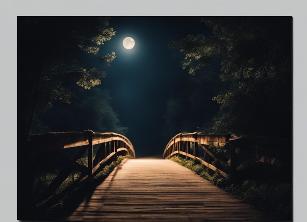 Foto un camino oscuro en el bosque