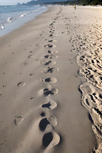 Camino en la playa