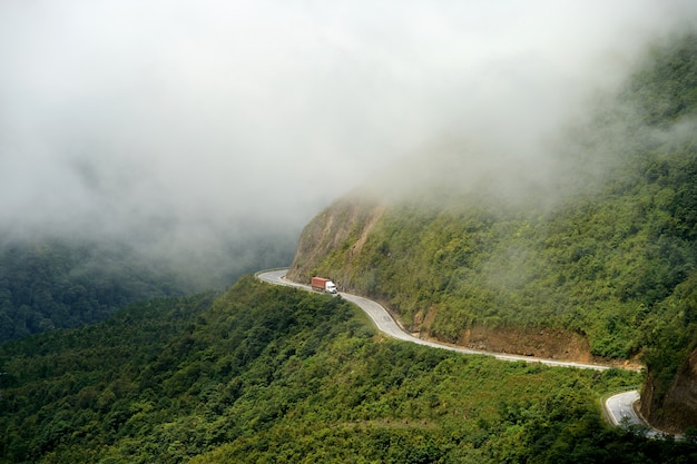 Camino rural en sapa vietnam