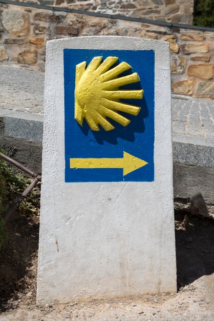 Foto camino de santiago - señal del camino de santiago