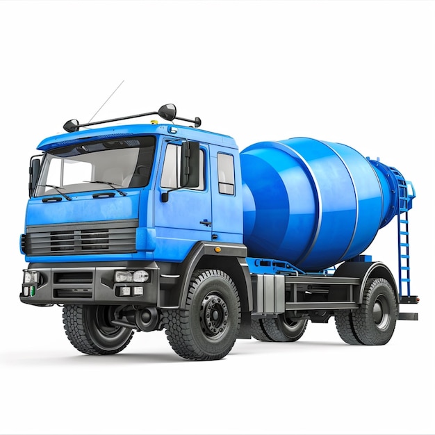 un camión azul con un tanque azul en la parte delantera y la palabra cita azul en el lado