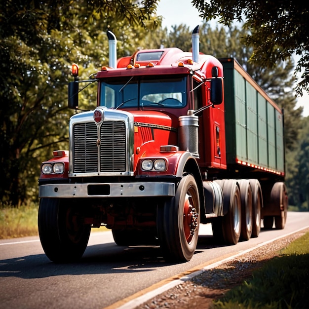 Camión de entrega de remolques tractor para la logística de carga por carretera terrestre