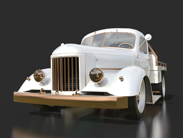 Camión Hotrod. Representación 3D.