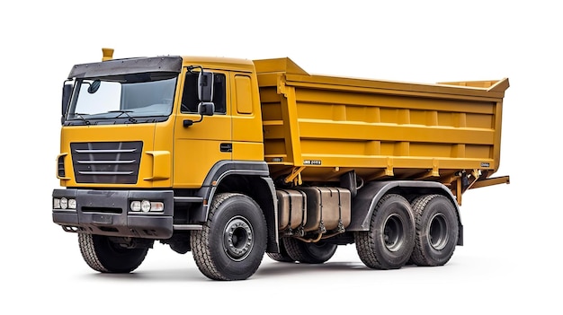 Camión volquete Transporta materiales como grava y escombros.