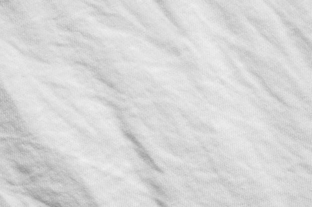 Camisa de algodón arruga blanca tela tela textura trama de fondo