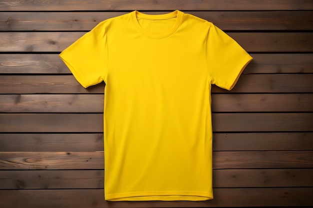 Foto camisa amarela mockup camisa mockup freepik camisa colorida mockup t-shirt simples para photoshop