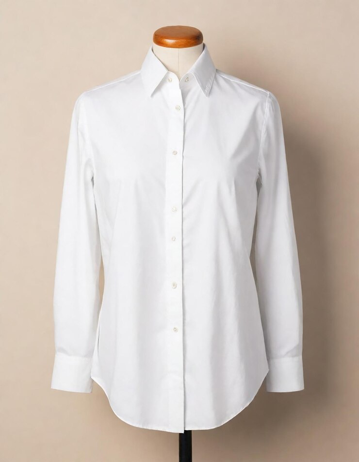 una camisa blanca con un cuello que dice quot t camisa quot