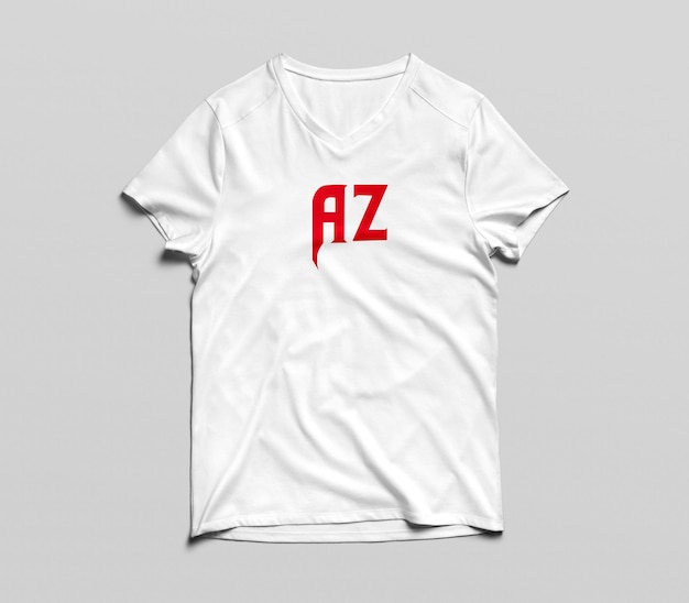 Una camisa blanca con las letras az en ella