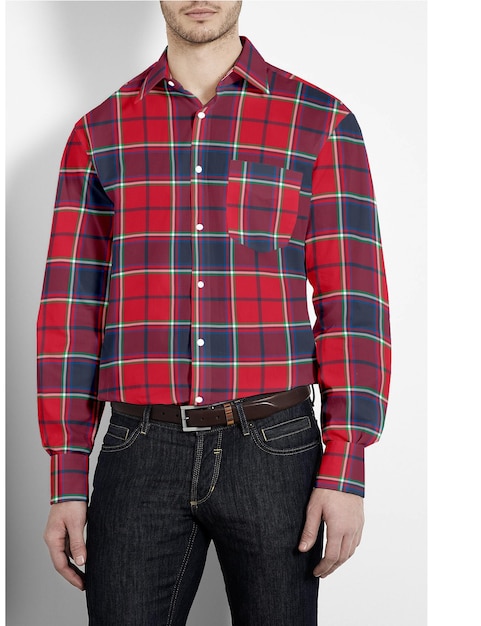 camisa de cuadros para hombres