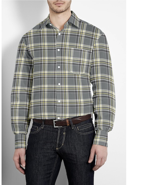 camisa de cuadros para hombres