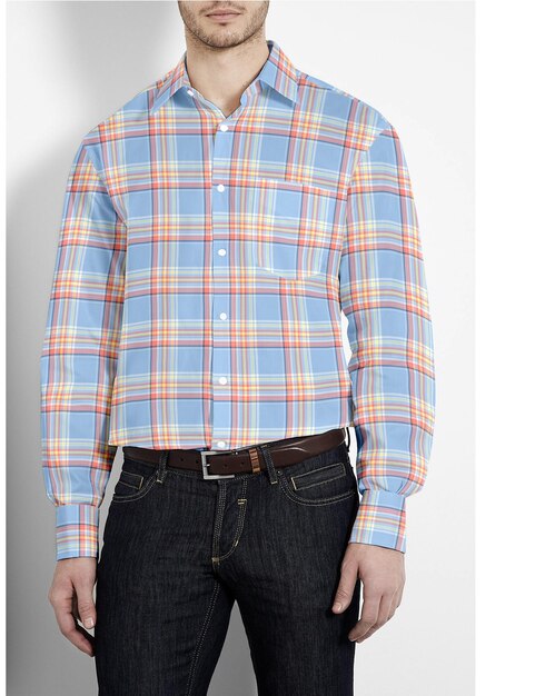 camisa de xadrez masculina