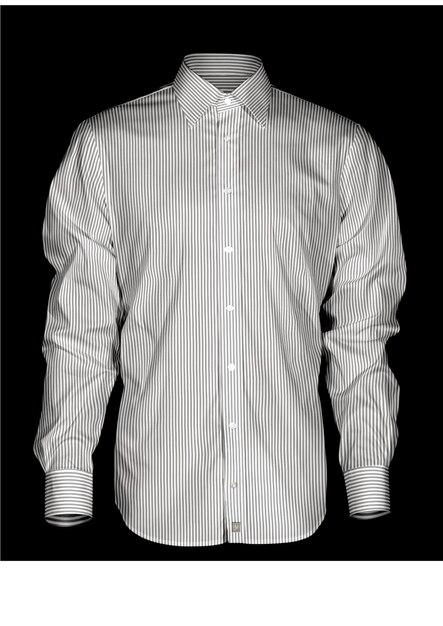 Camisa formal de hombre de ilustración 3D