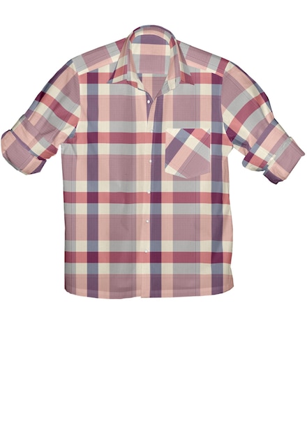 Camisa de hombre de ilustración 3D