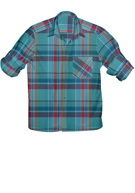 Camisa de otoño de hombre de ilustración 3D