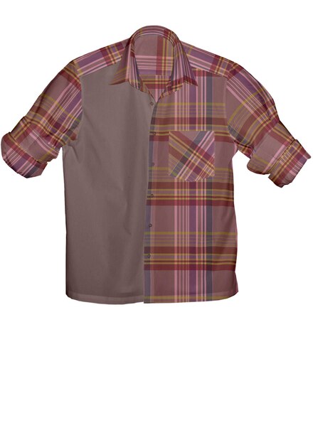 Camisa de otoño de hombre de ilustración 3D