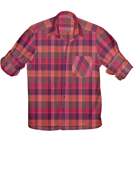 Camisa de otoño de hombre de ilustración 3D