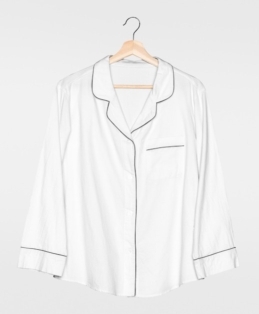 Camisa de pijama Png maqueta transparente ropa de noche sencilla